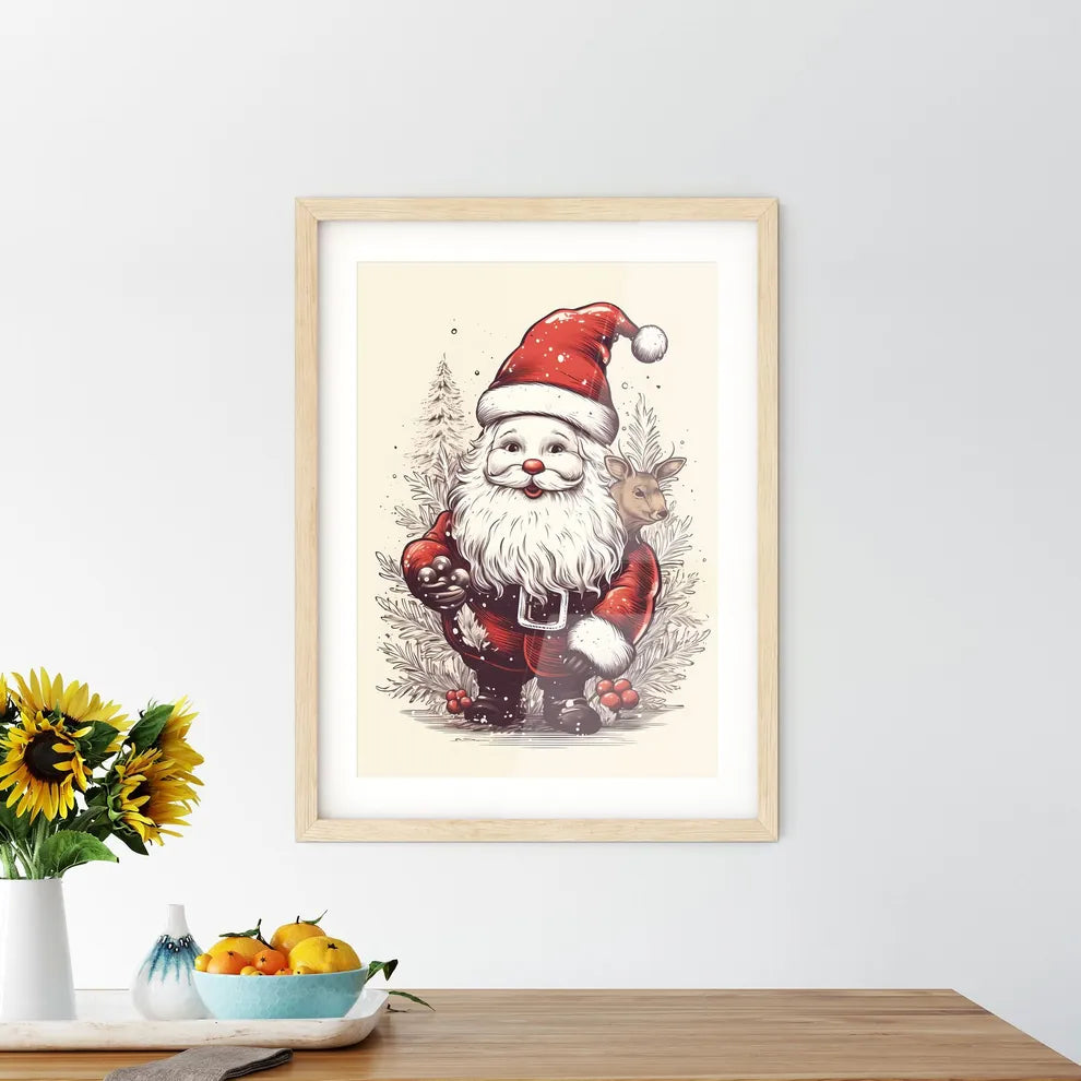 A Cartoon Of A Santa Claus Ho Size Chart
