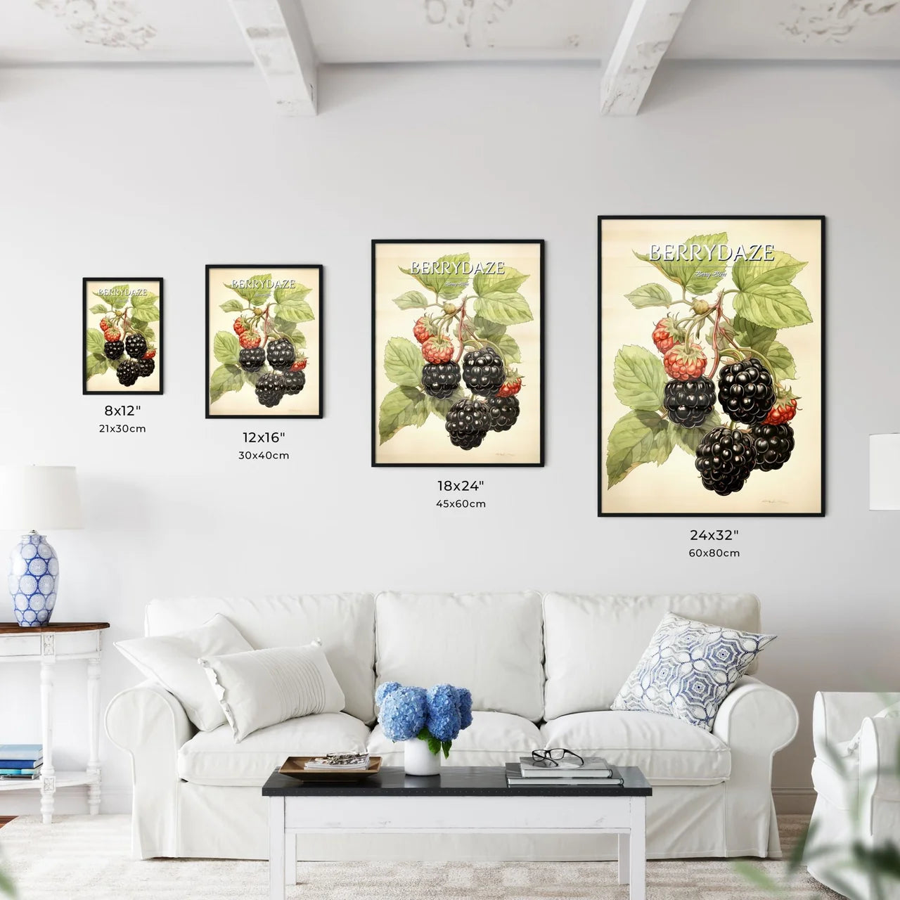 A Close Up Of A Blackberry Plan - Kitchen Hangings