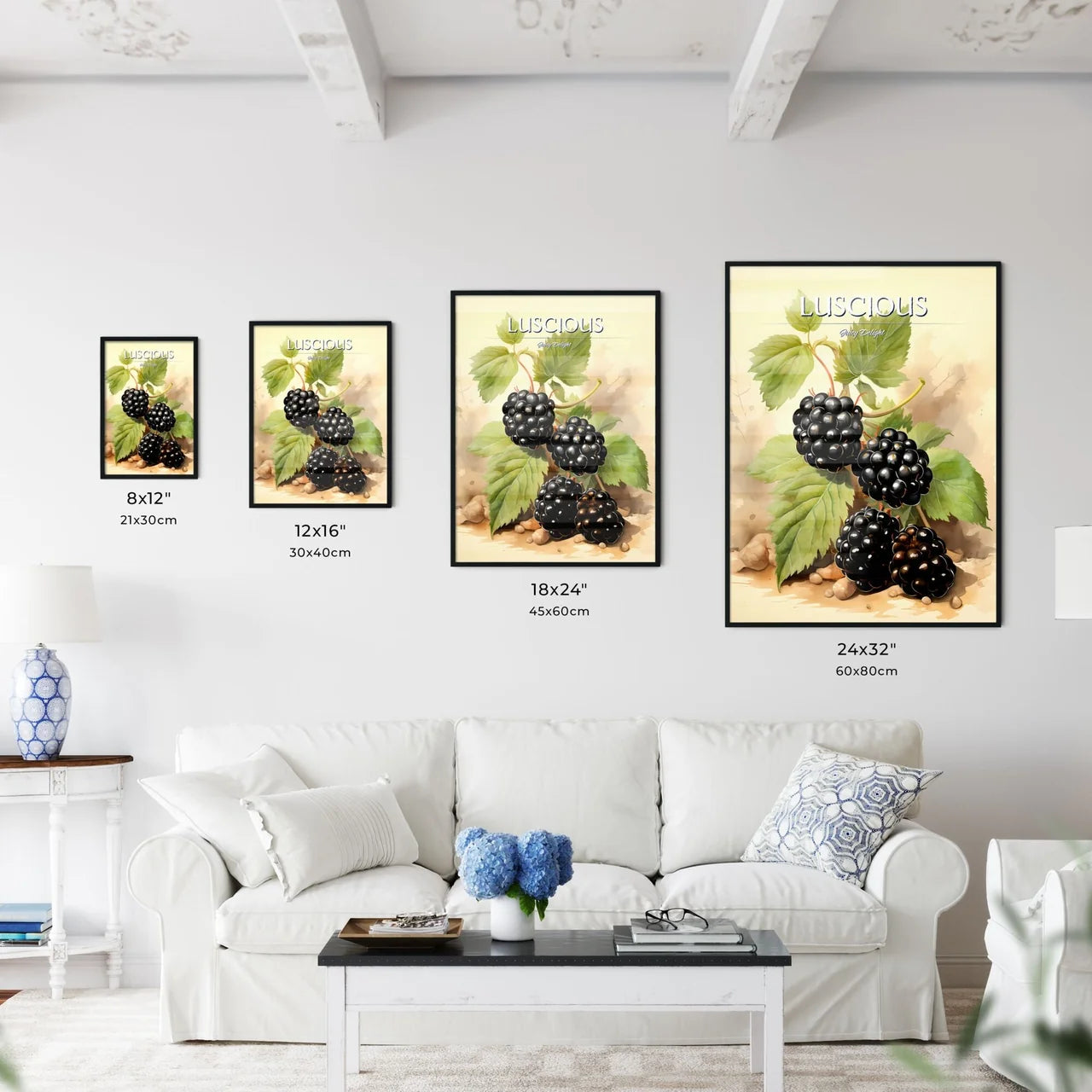 A Close Up Of A Blackberry Plan - Kitchen Hangings