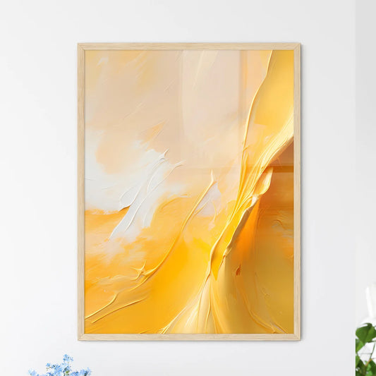 A Close Up Of A Paintin - Framed Art Print