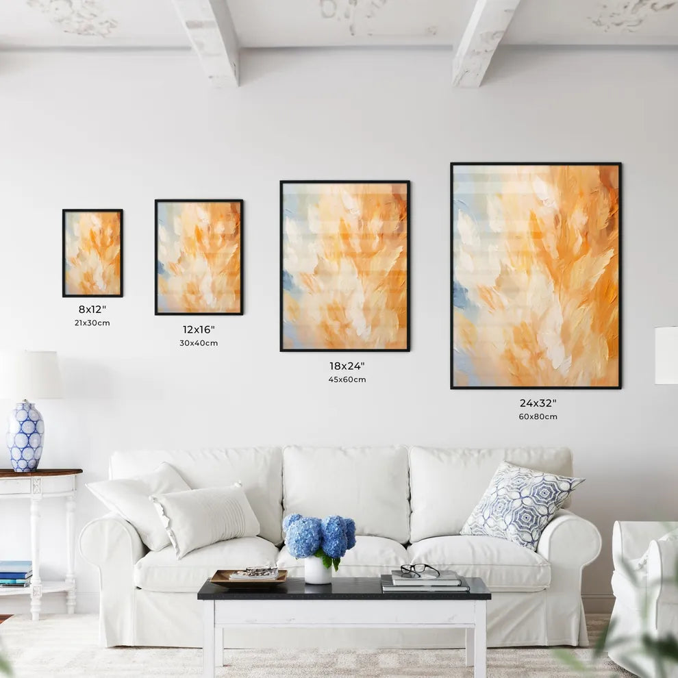 A Close Up Of A Paintin Wall Art