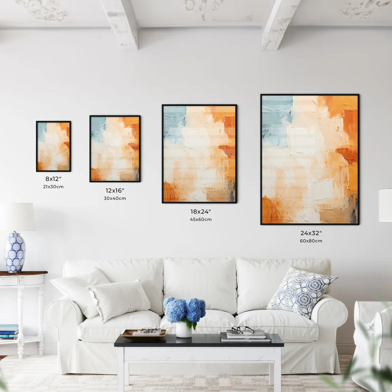 A Close Up Of A Paintin Wall Art