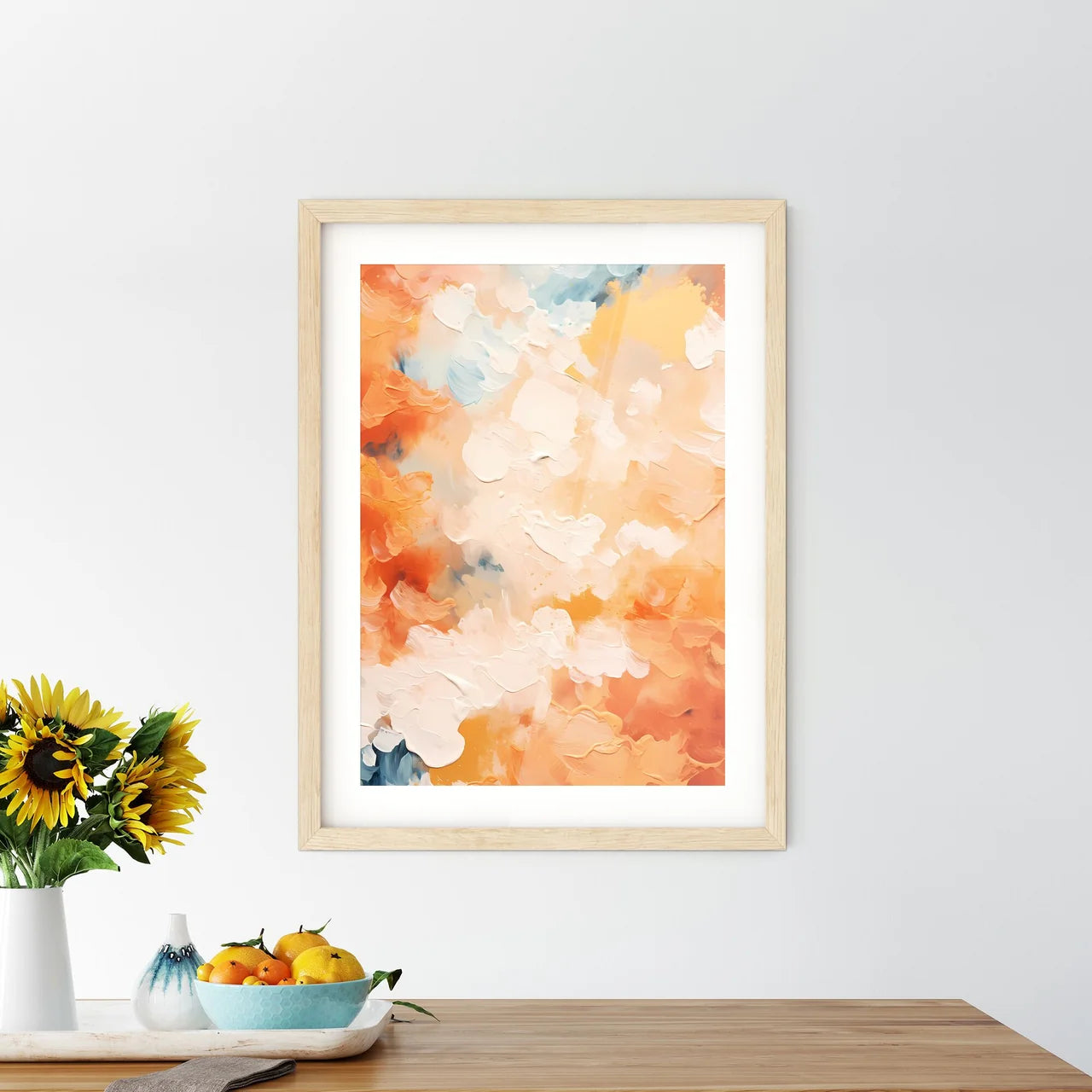 A Close Up Of A Paintin - Kitchen Hangings