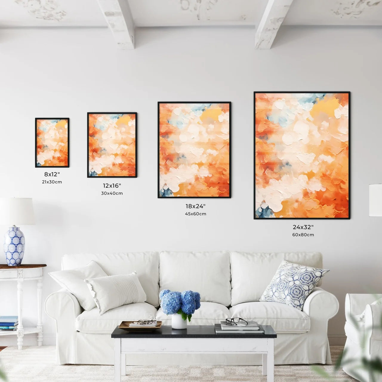 A Close Up Of A Paintin Wall Art