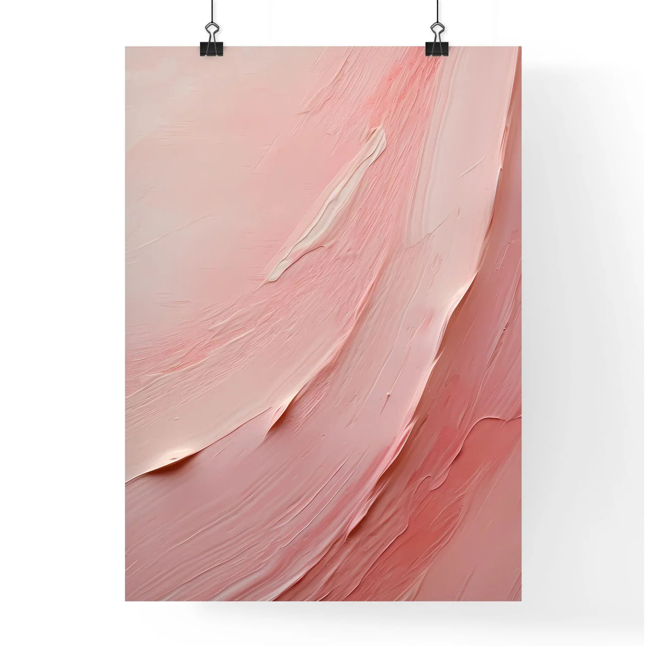 A Close Up Of A Pink Wall Poster