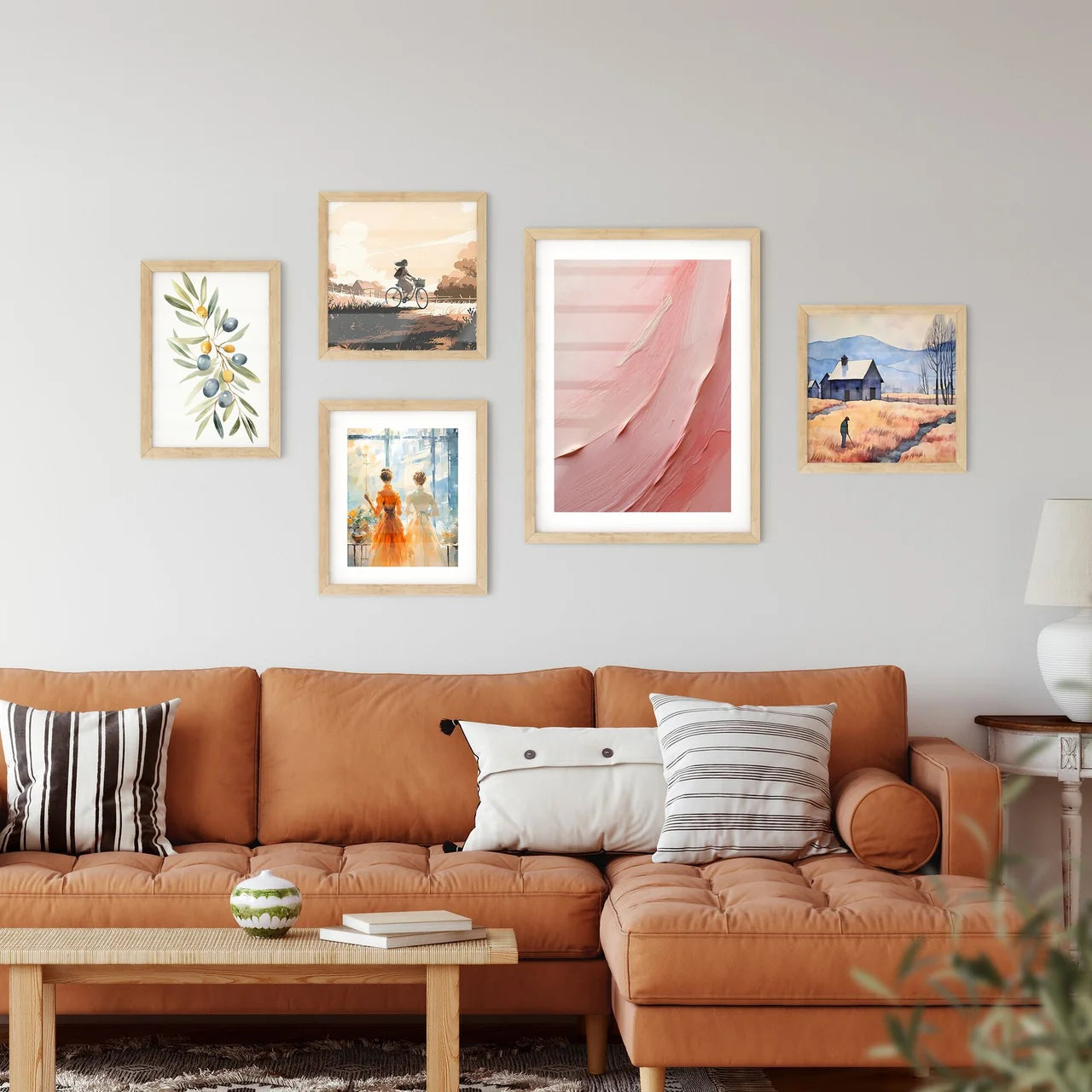 A Close Up Of A Pink Wall Framed Print