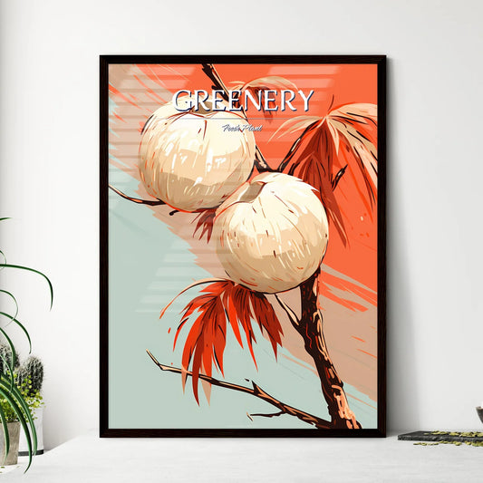 A Close Up Of A Plan - Framed Art Print