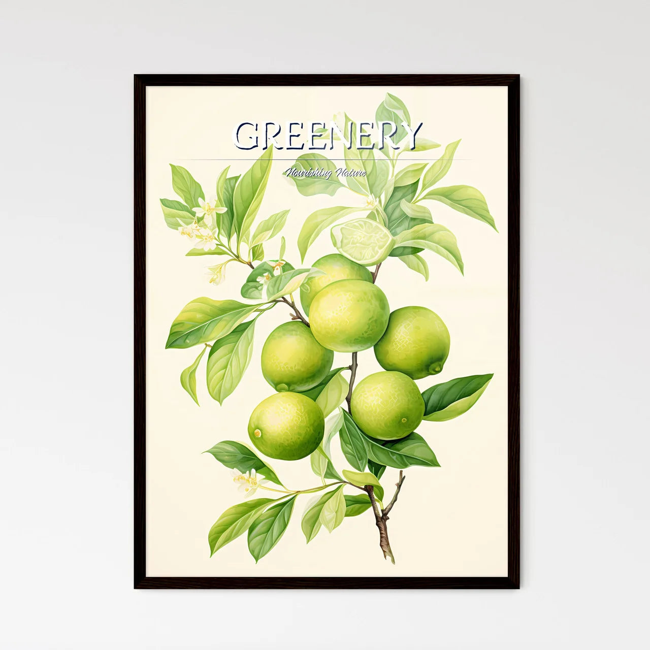 A Close Up Of A Plan - Framed Art Print