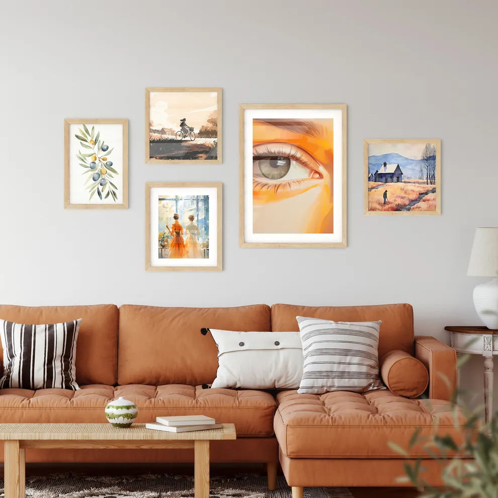 A Close Up Of An Eye Framed Print