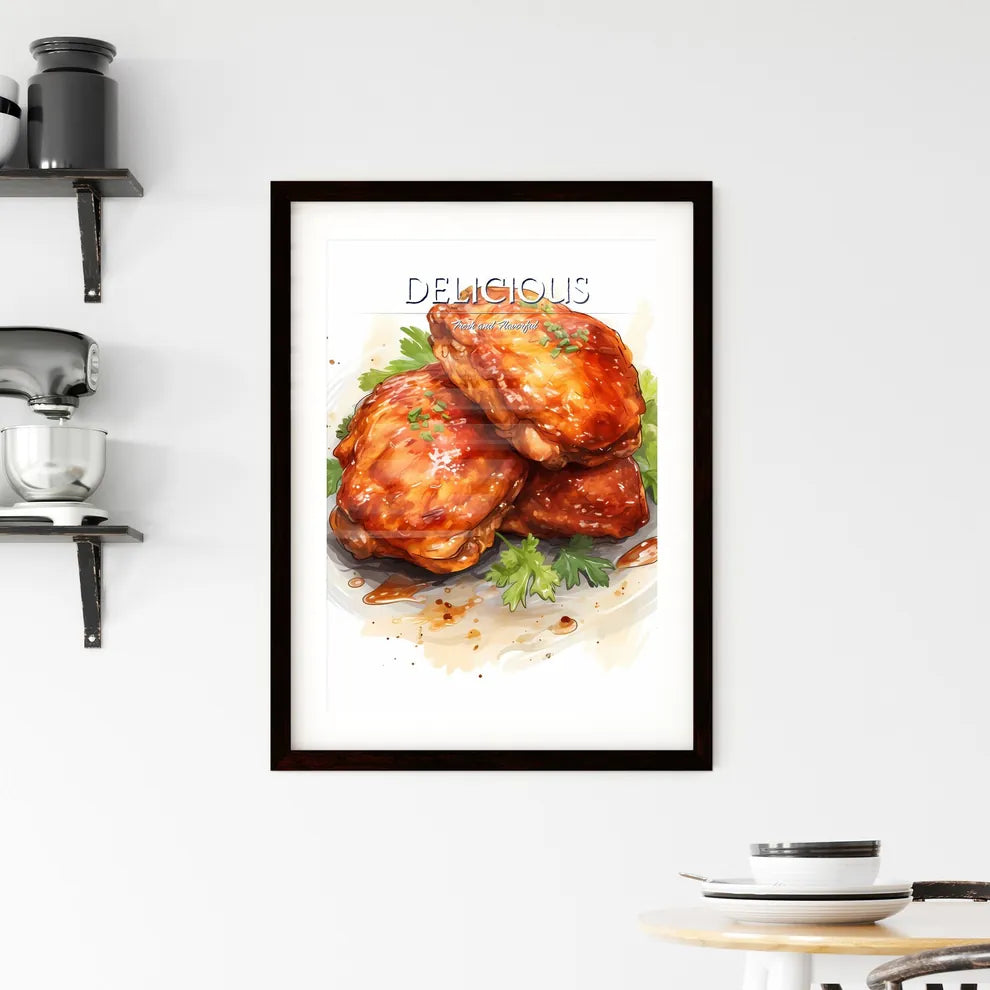 A Close Up Of Foo Framed Print