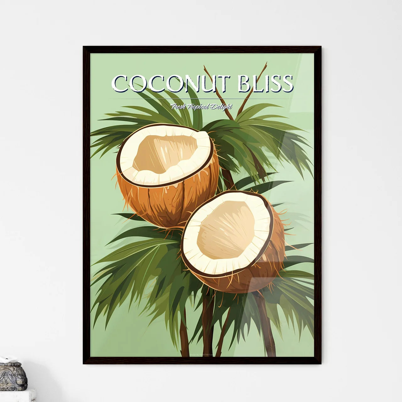 A Coconuts On A Tre - Framed Art Print
