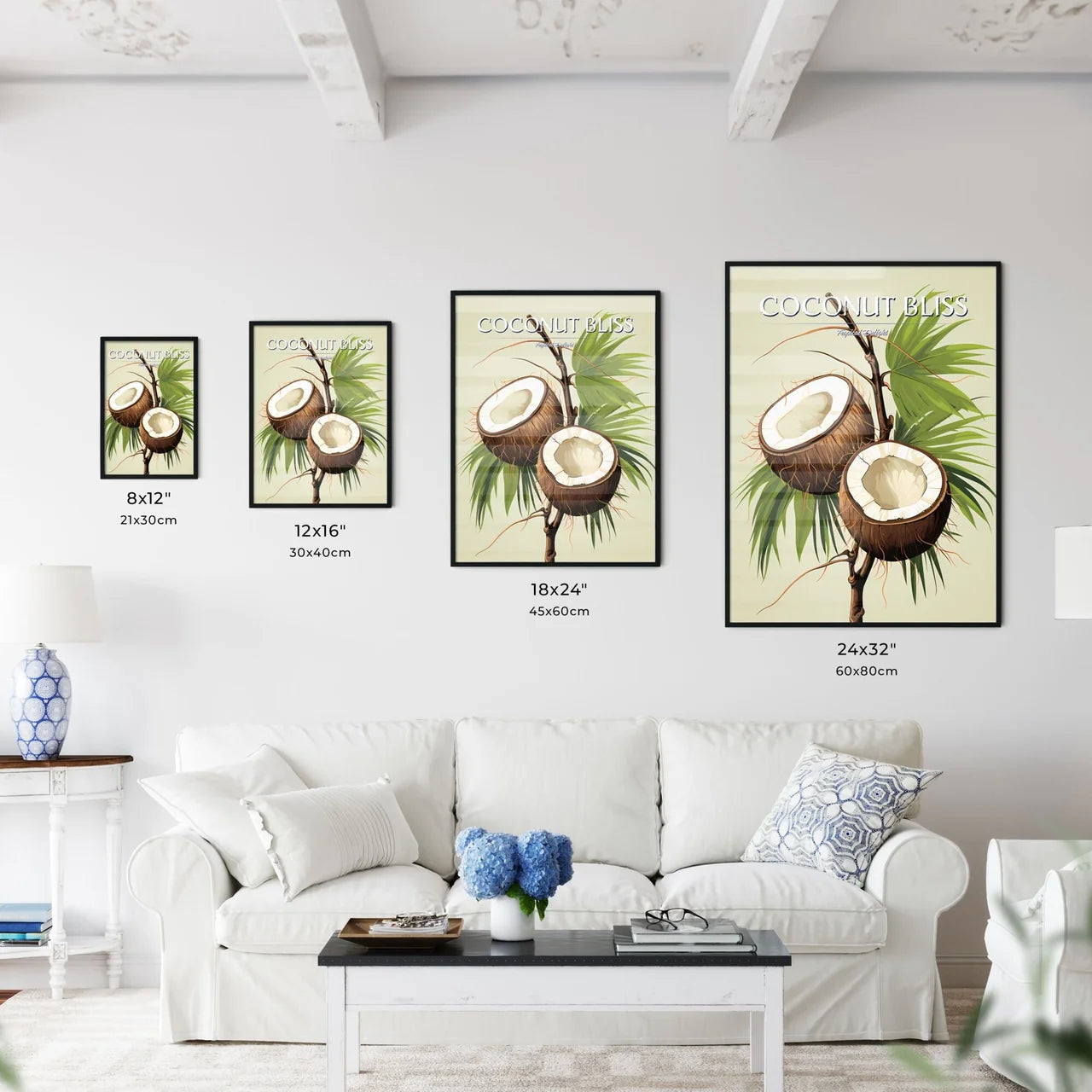 A Coconuts On A Tree Branc - Kitchen Hangings