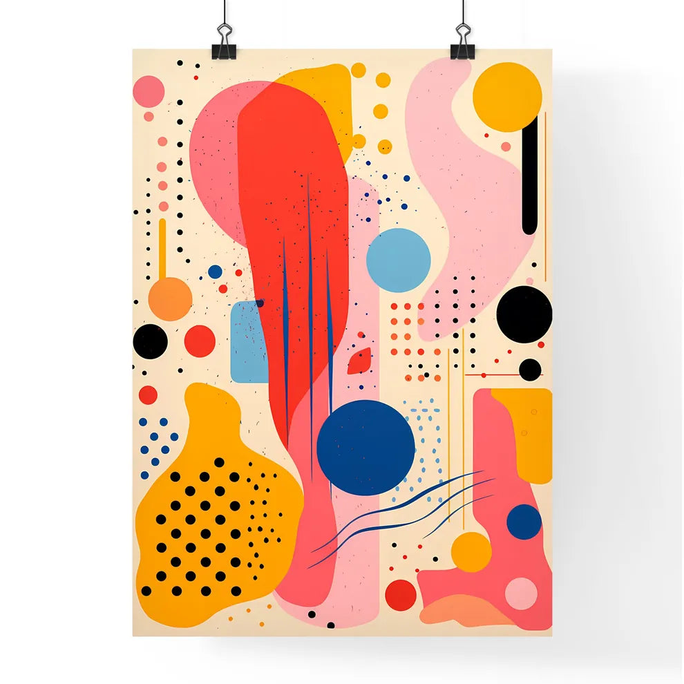 A Colorful Art Piece With Different Shapes A Poster