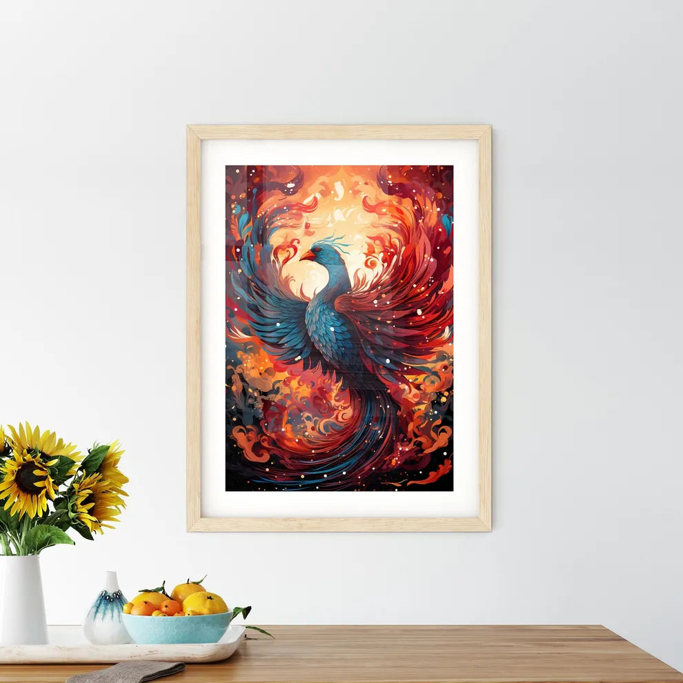 A Colorful Bird With Fire Fla Size Chart
