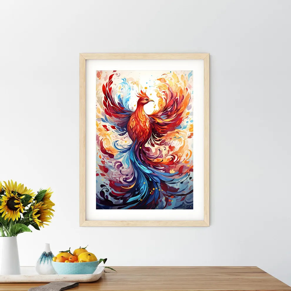 A Colorful Bird With Wings Sp Size Chart