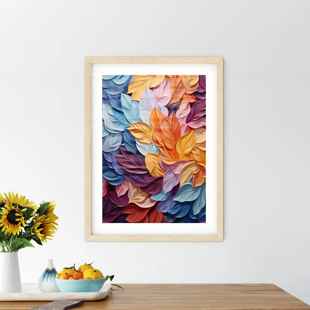 A Colorful Leaves In A Pil - Kitchen Hangings