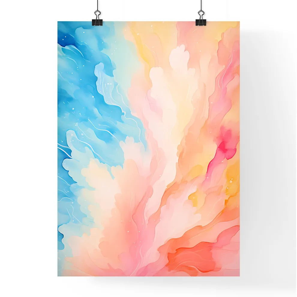 A Colorful Painting Of A Flowe Poster