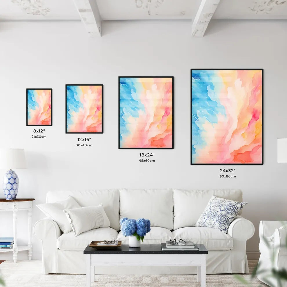 A Colorful Painting Of A Flowe Wall Art