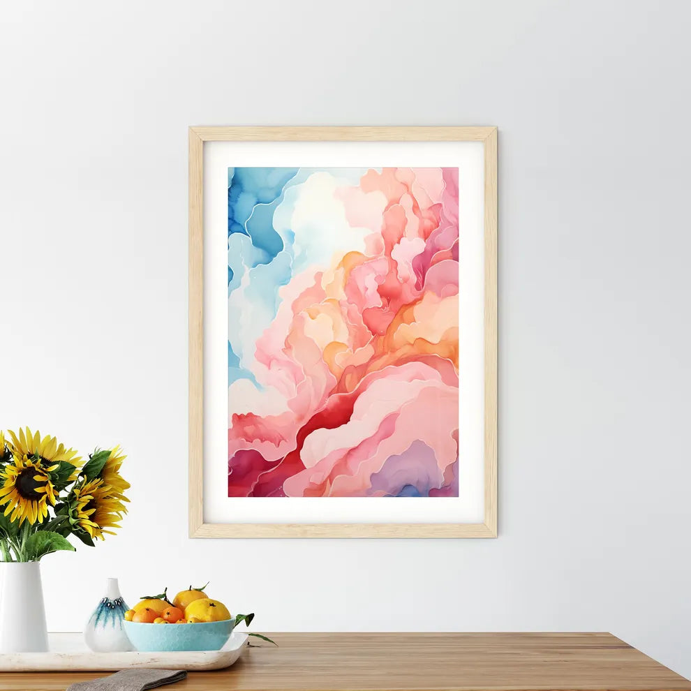 A Colorful Painting Of A Flowe - Kitchen Hangings