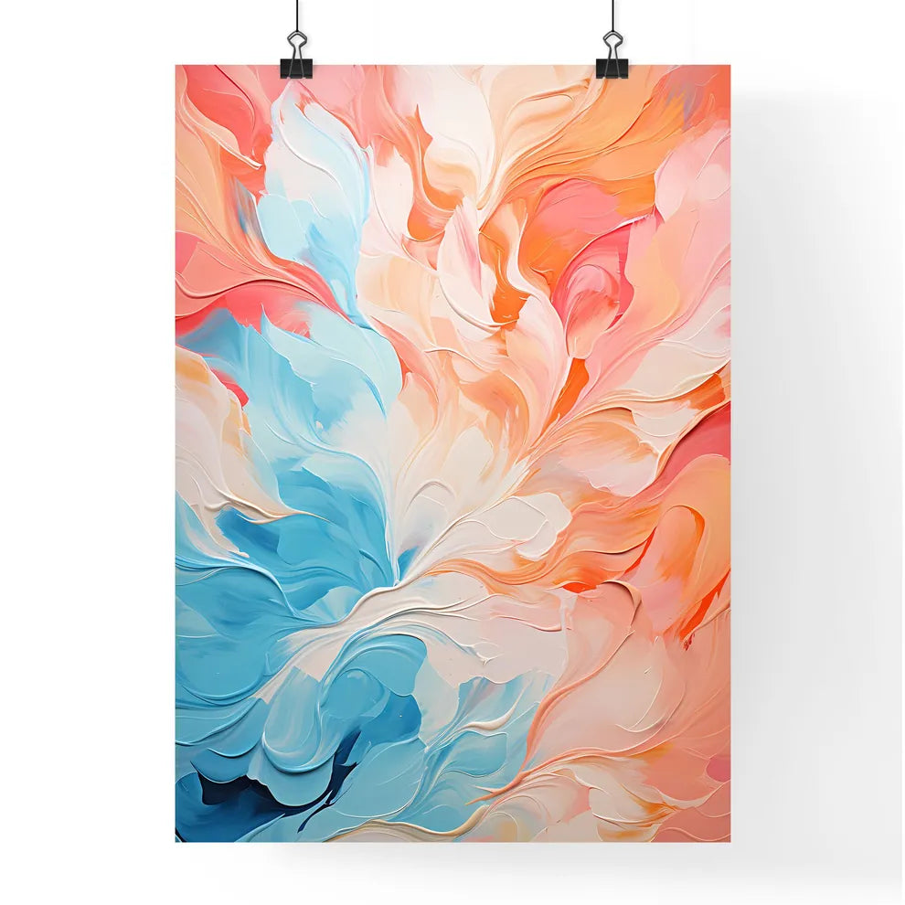 A Colorful Painting With Swirl Poster