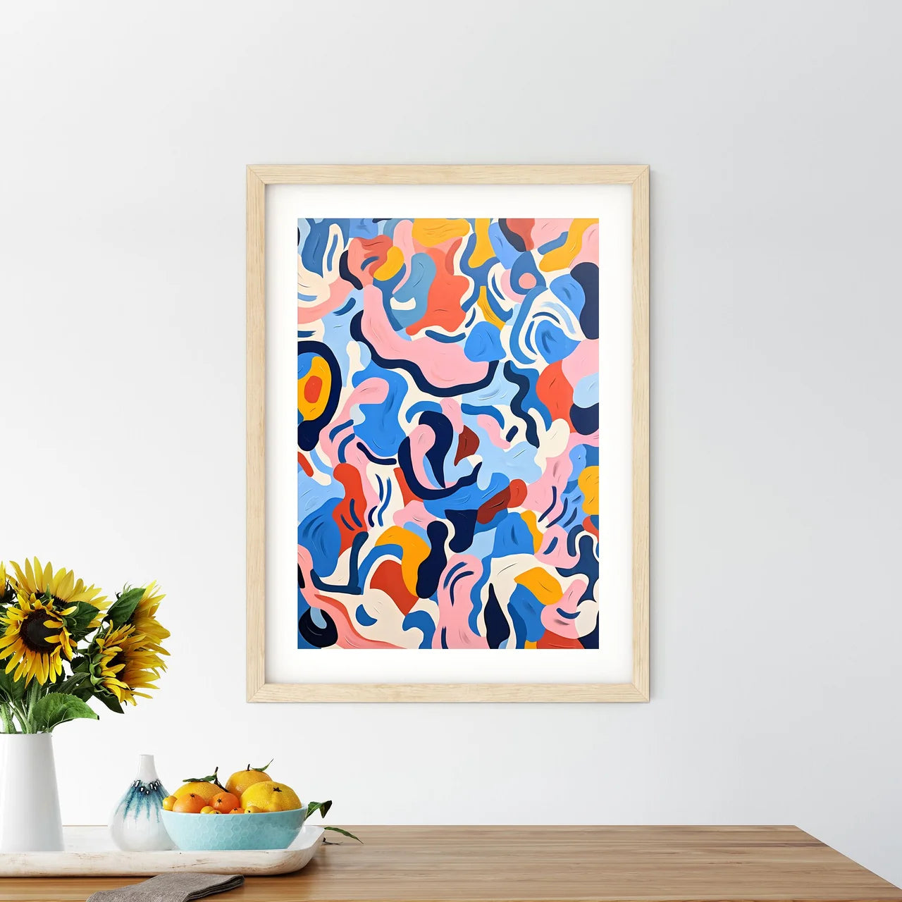 A Colorful Pattern On A Surfa Size Chart