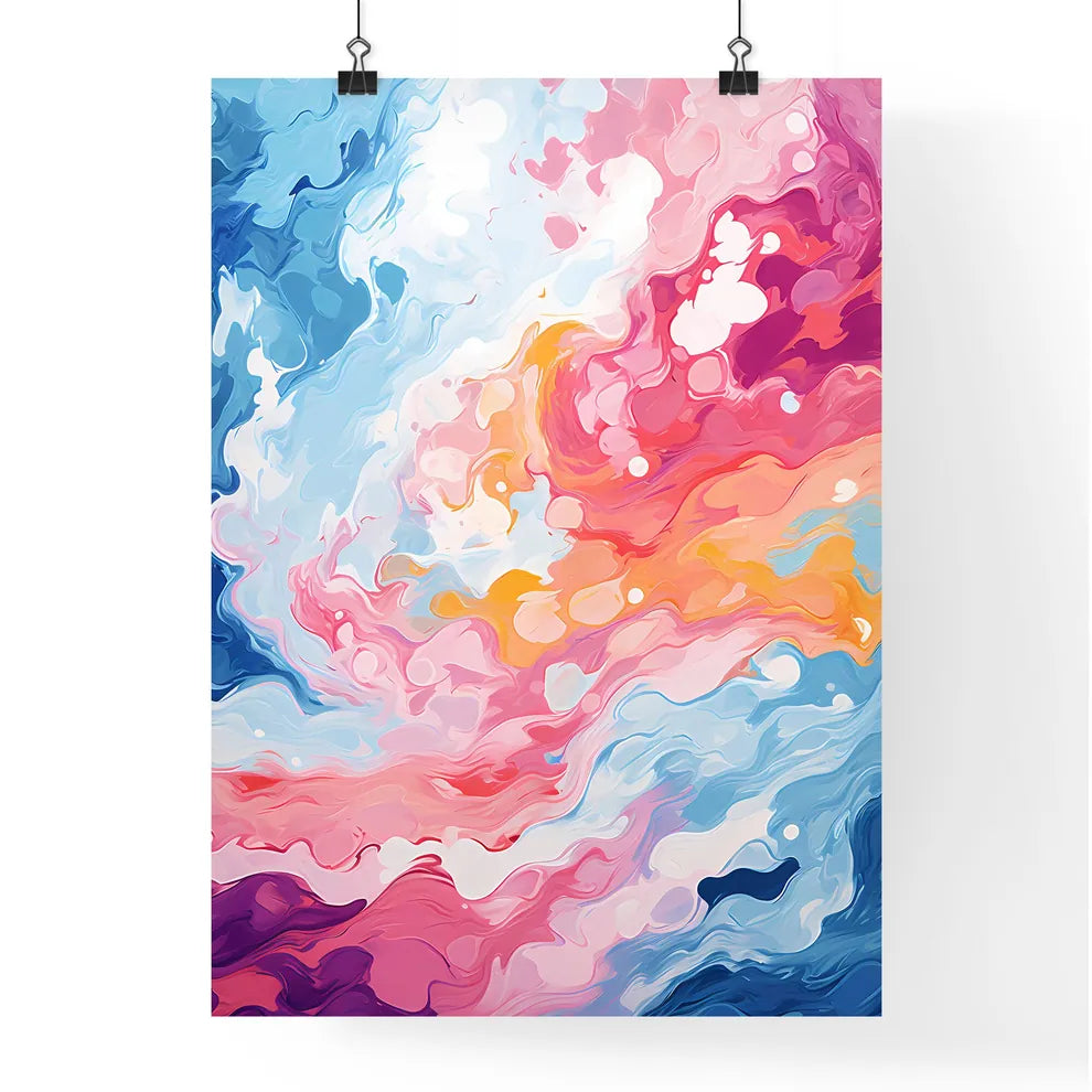 A Colorful Swirls Of Pain Poster