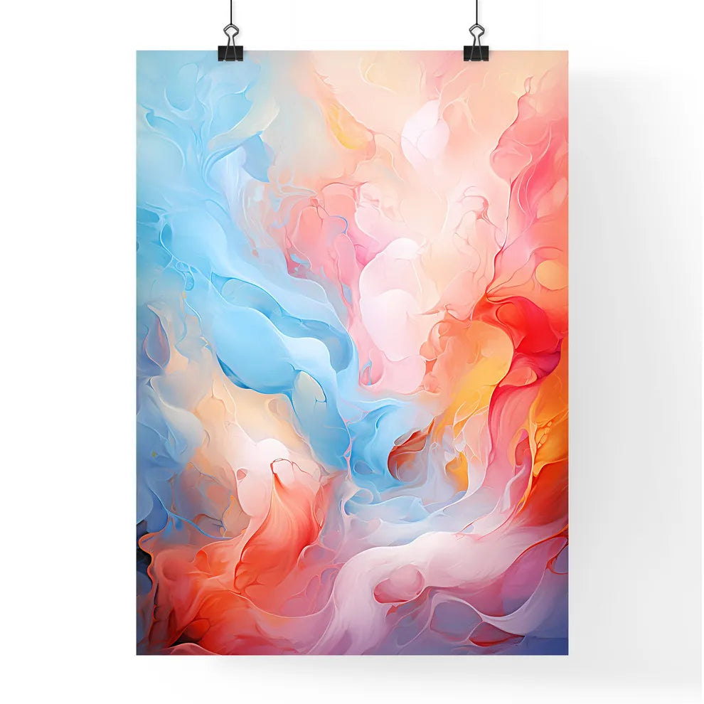 A Colorful Swirls Of Pain Poster