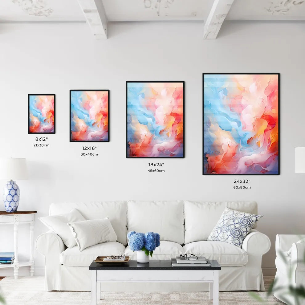 A Colorful Swirls Of Pain Wall Art