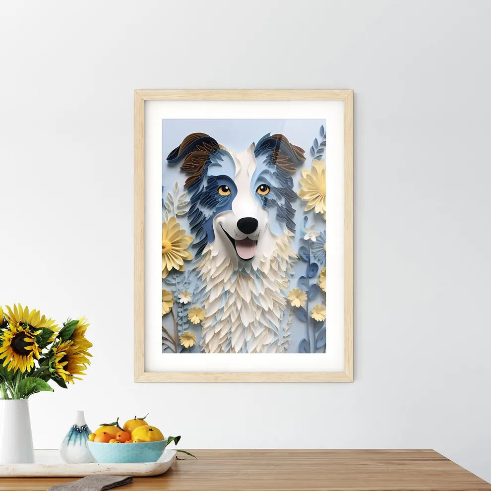 A Dog Made Out Of Paper Flowe Size Chart