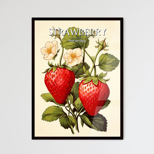 A Drawing Of A Strawberry Plan - Framed Art Print