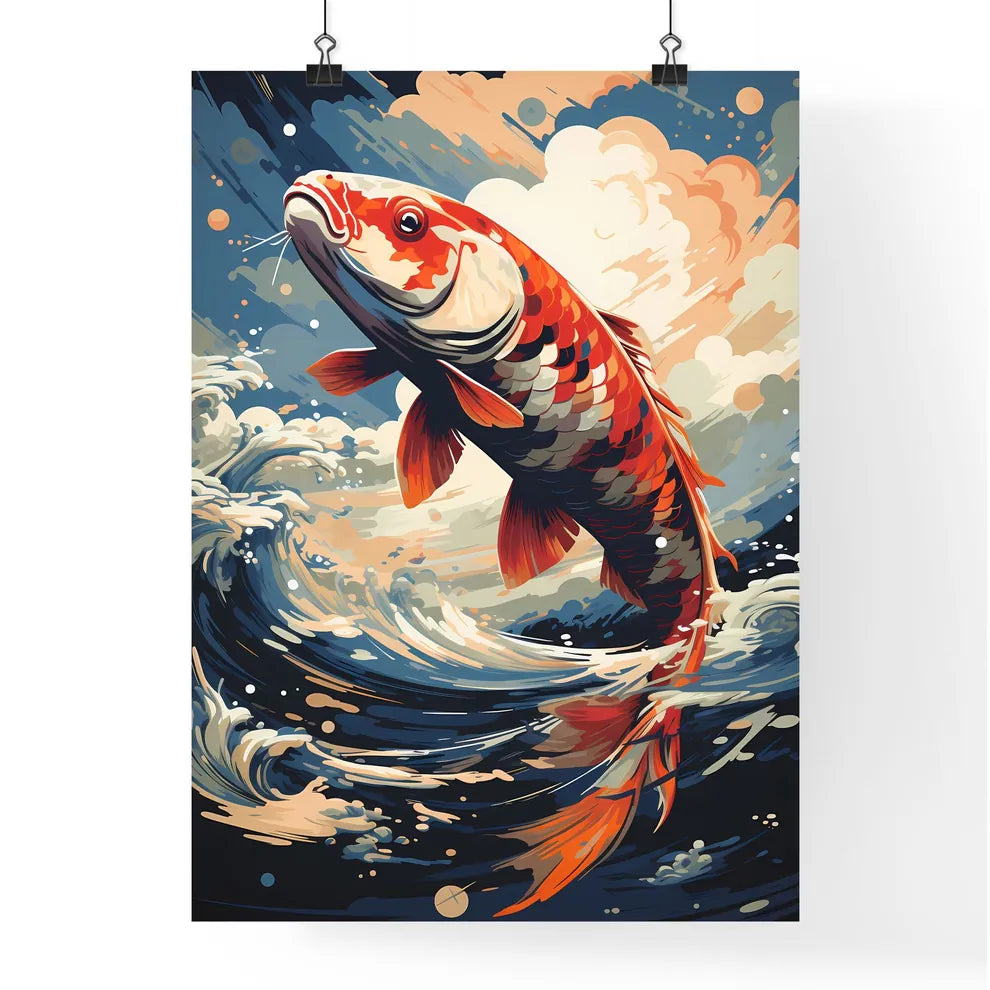 A Fish Jumping Out Of Water Poster