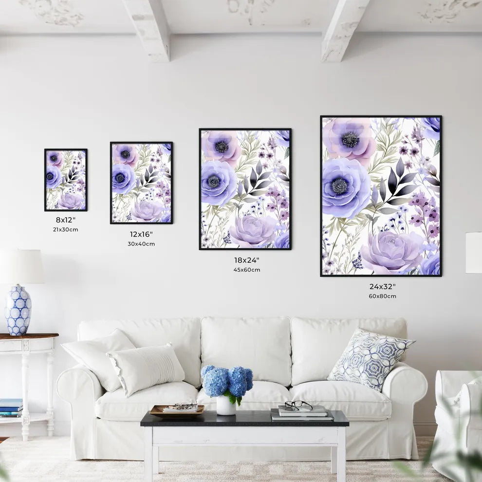 A Floral Pattern Of Flower Wall Art