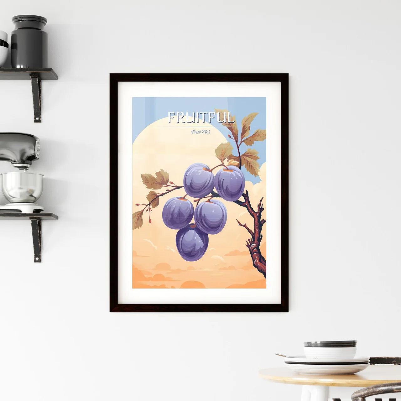 A Fruit On A Branc Framed Print