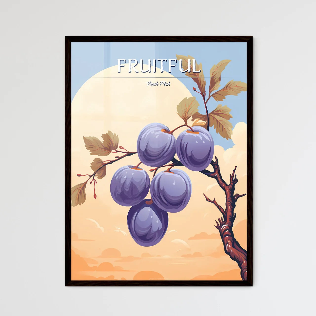 A Fruit On A Branc - Framed Art Print