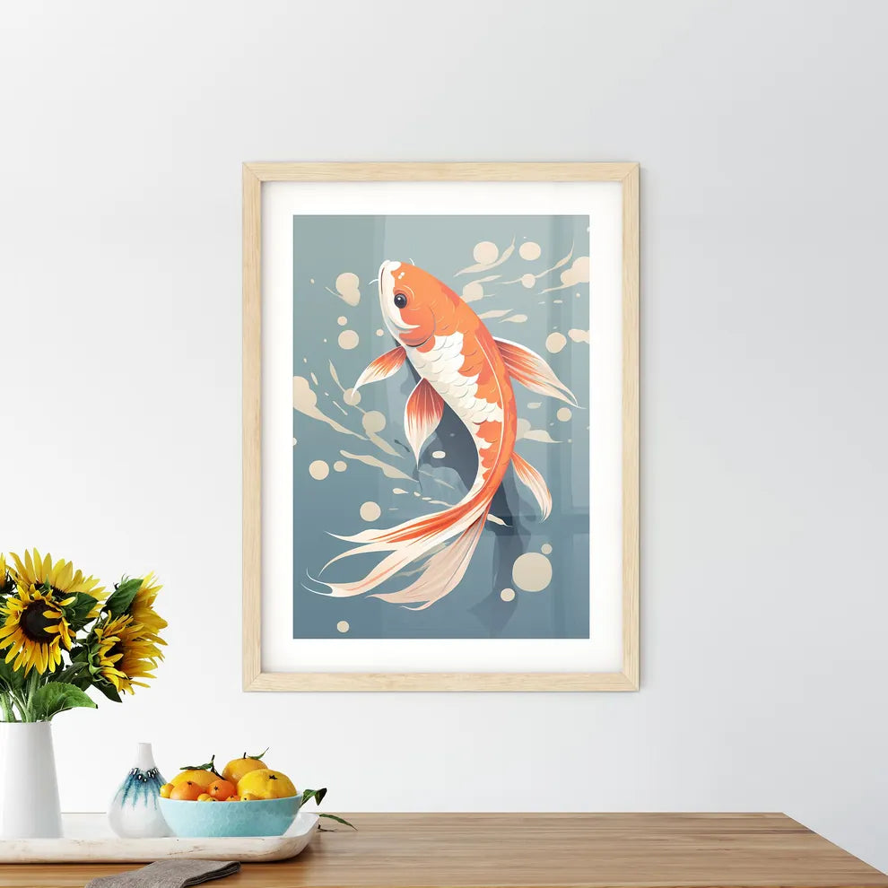 A Gold Fish Swimming In Water Size Chart