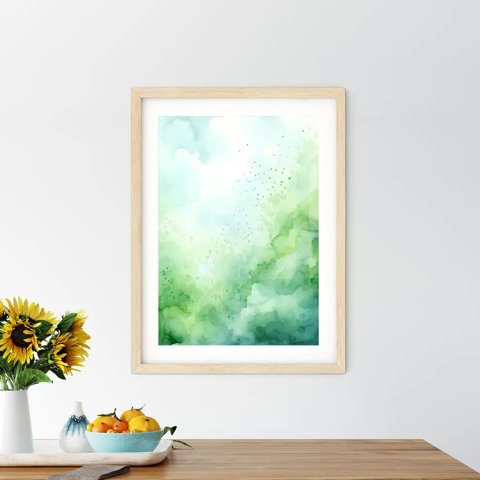 A Green And White Clou - Kitchen Hangings