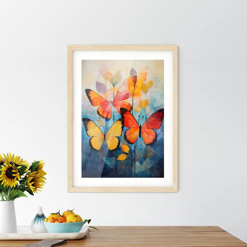 A Group Of Butterflies On Pla Size Chart