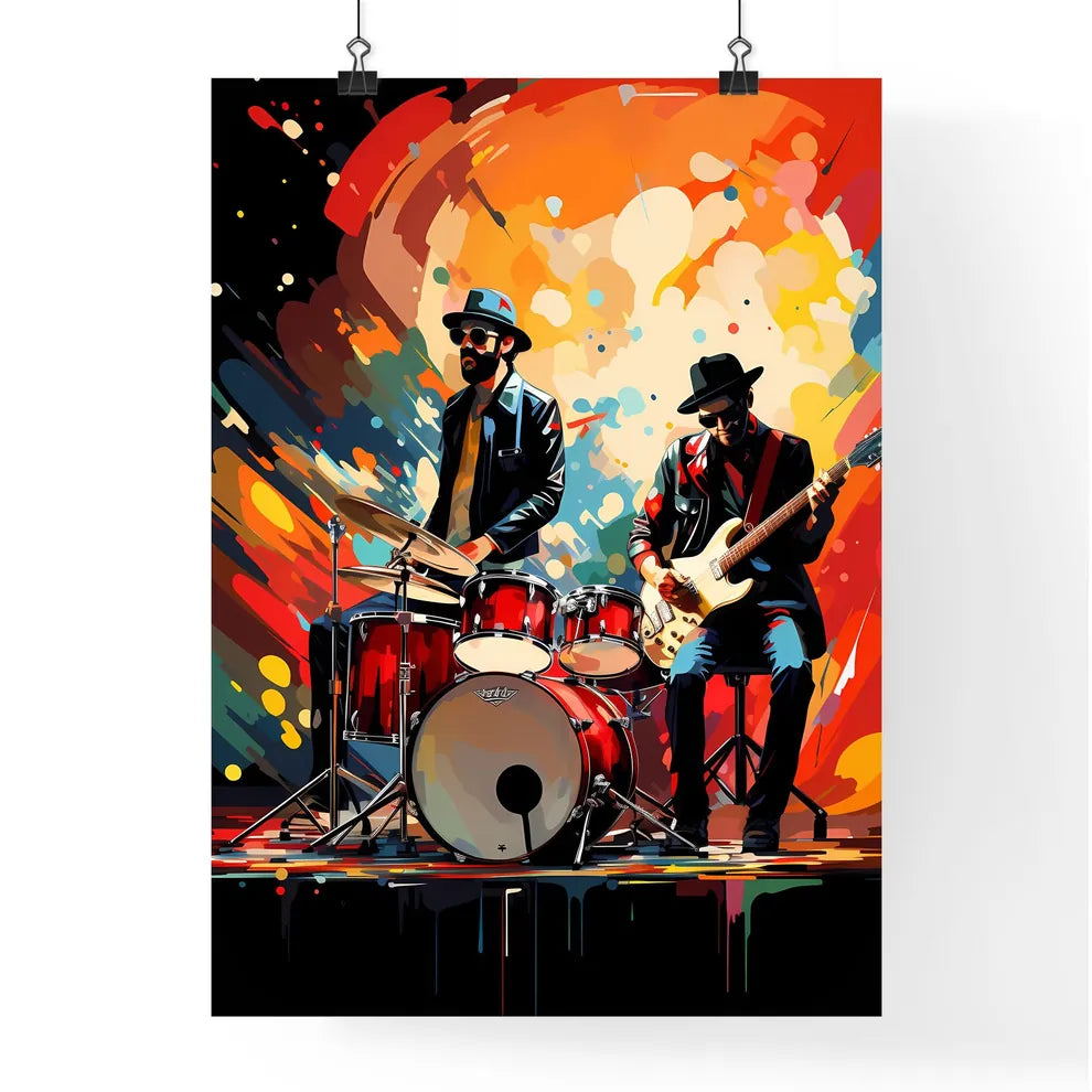 A Group Of Men Playing Instrument Poster