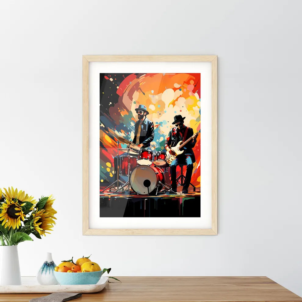 A Group Of Men Playing Instrument - Kitchen Hangings