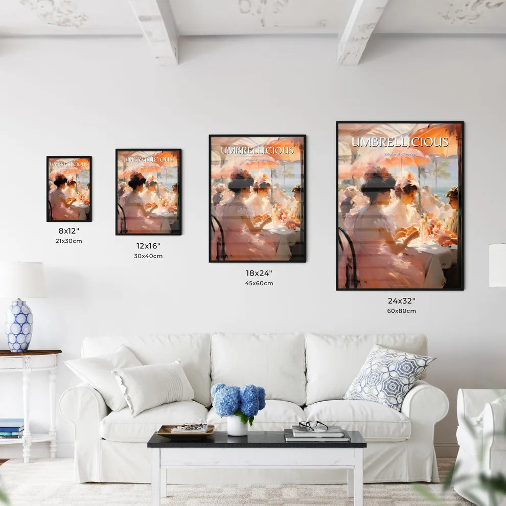 A Group Of Women Sitting At A Table With Umb - Kitchen Hangings