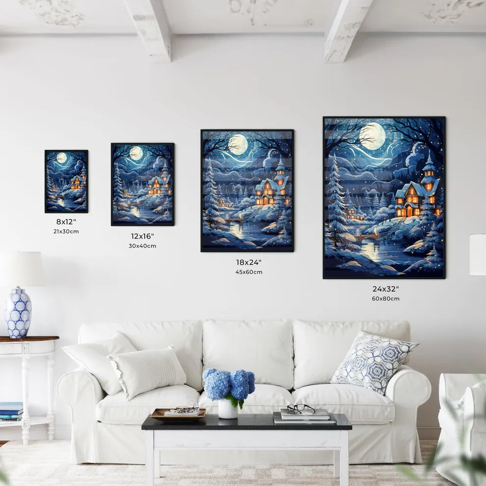 A House In The Sno Wall Art