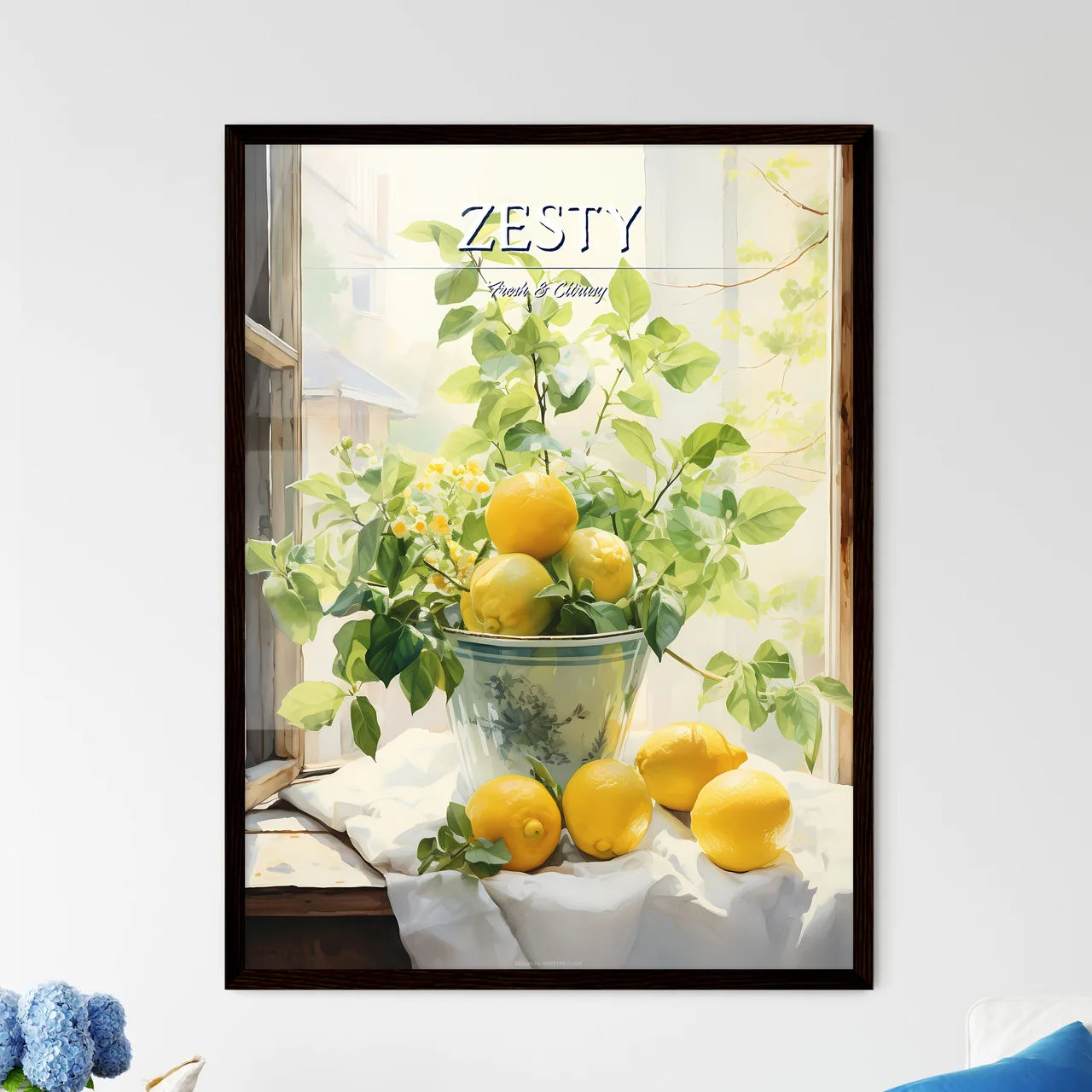 A Lemons In A Po - Framed Art Print