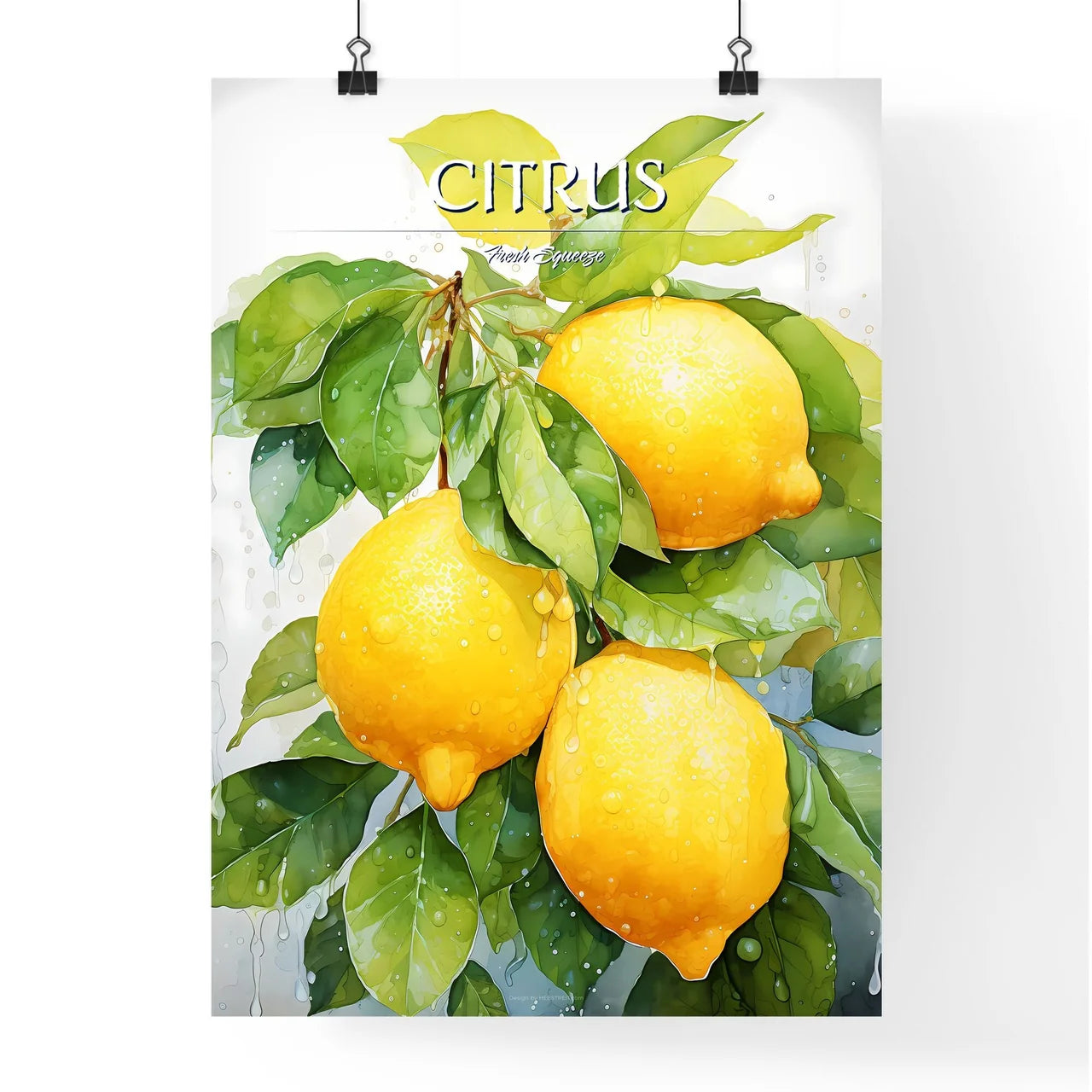 A Lemons On A Tre Poster