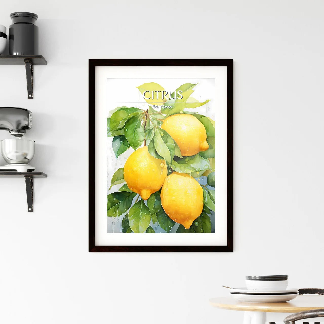 A Lemons On A Tre Framed Print