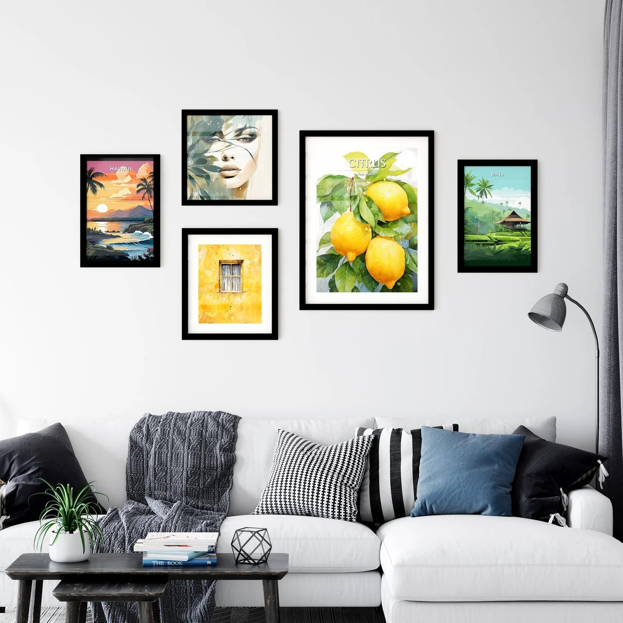 A Lemons On A Tre Wall Art