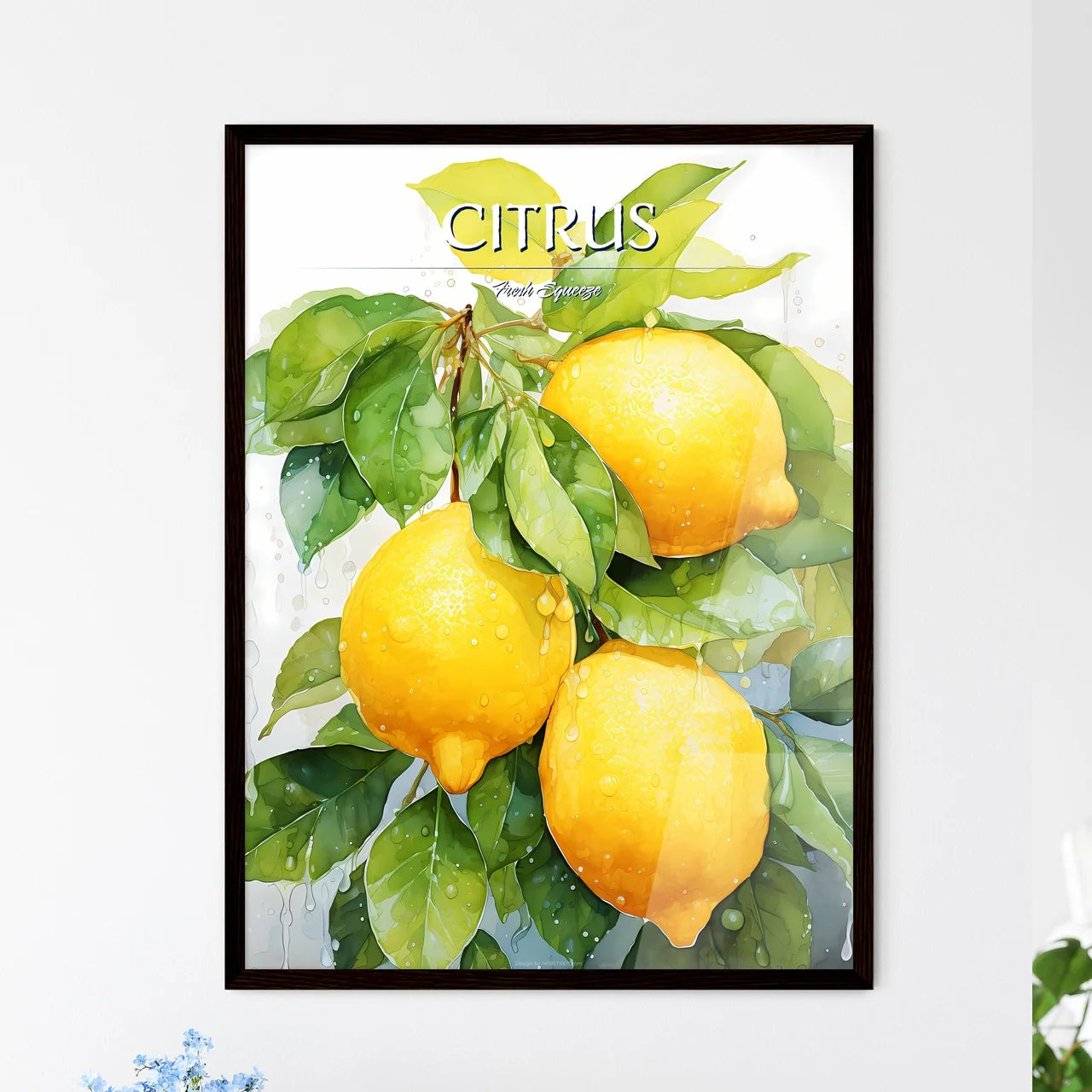A Lemons On A Tre - Framed Art Print