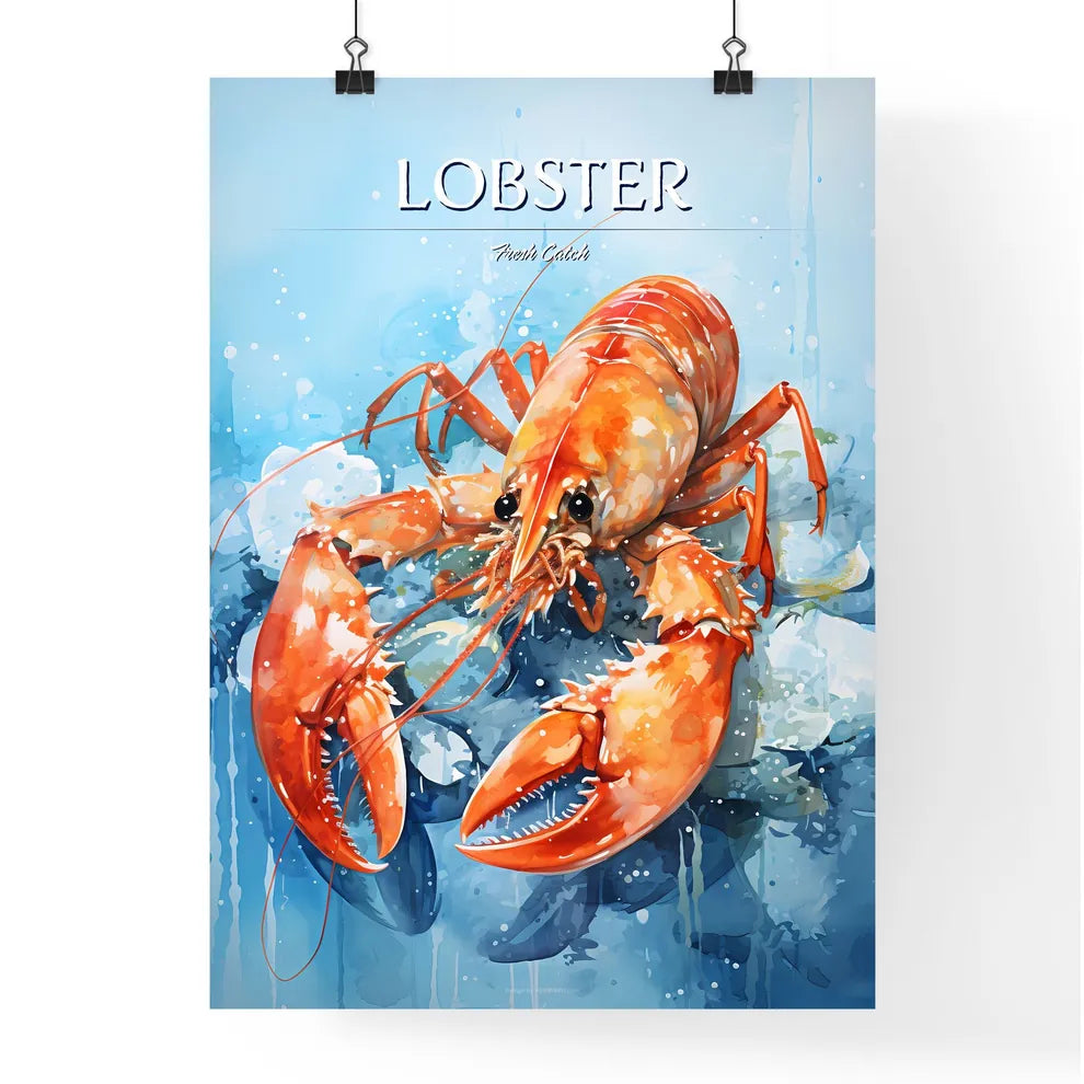 A Lobster On A Rock Poster