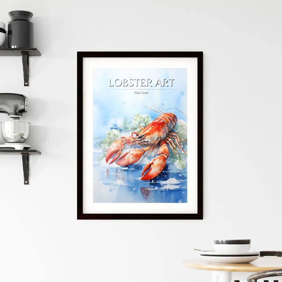 A Lobster On The Ice Framed Print