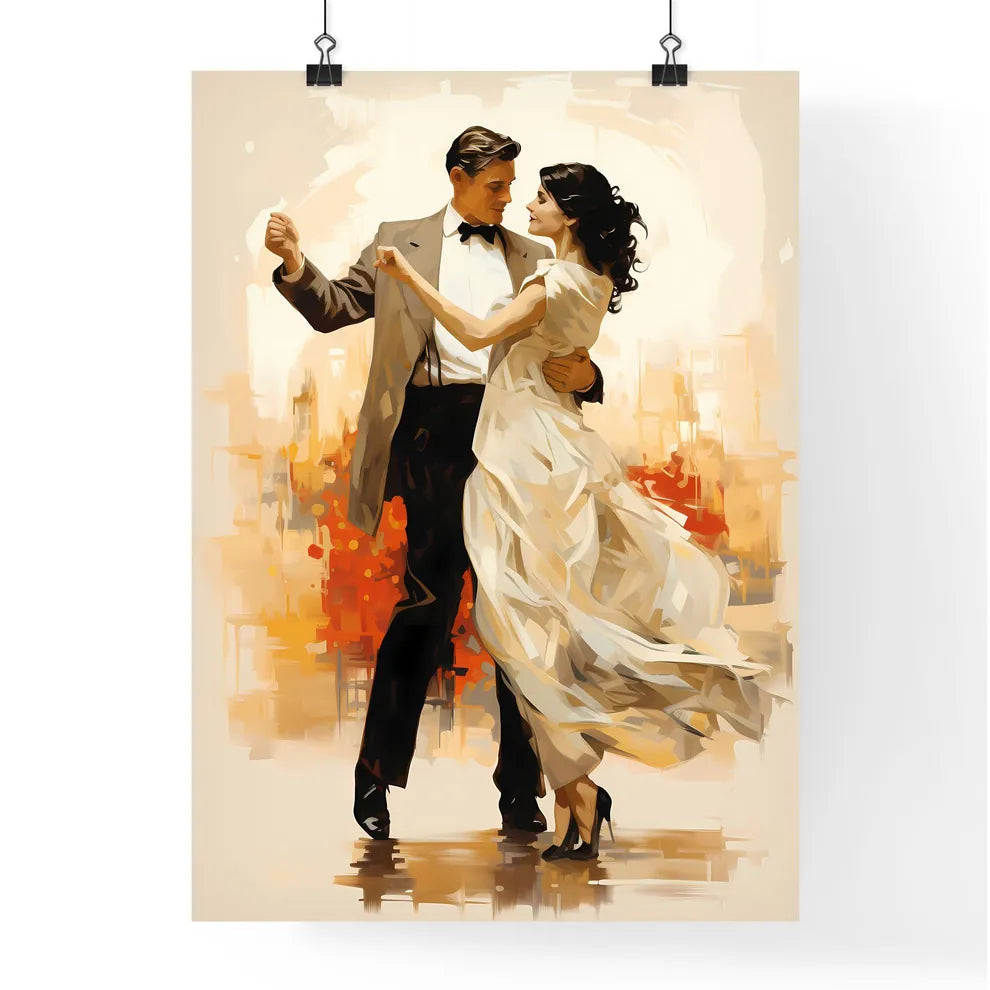 A Man And Woman Dancin Poster