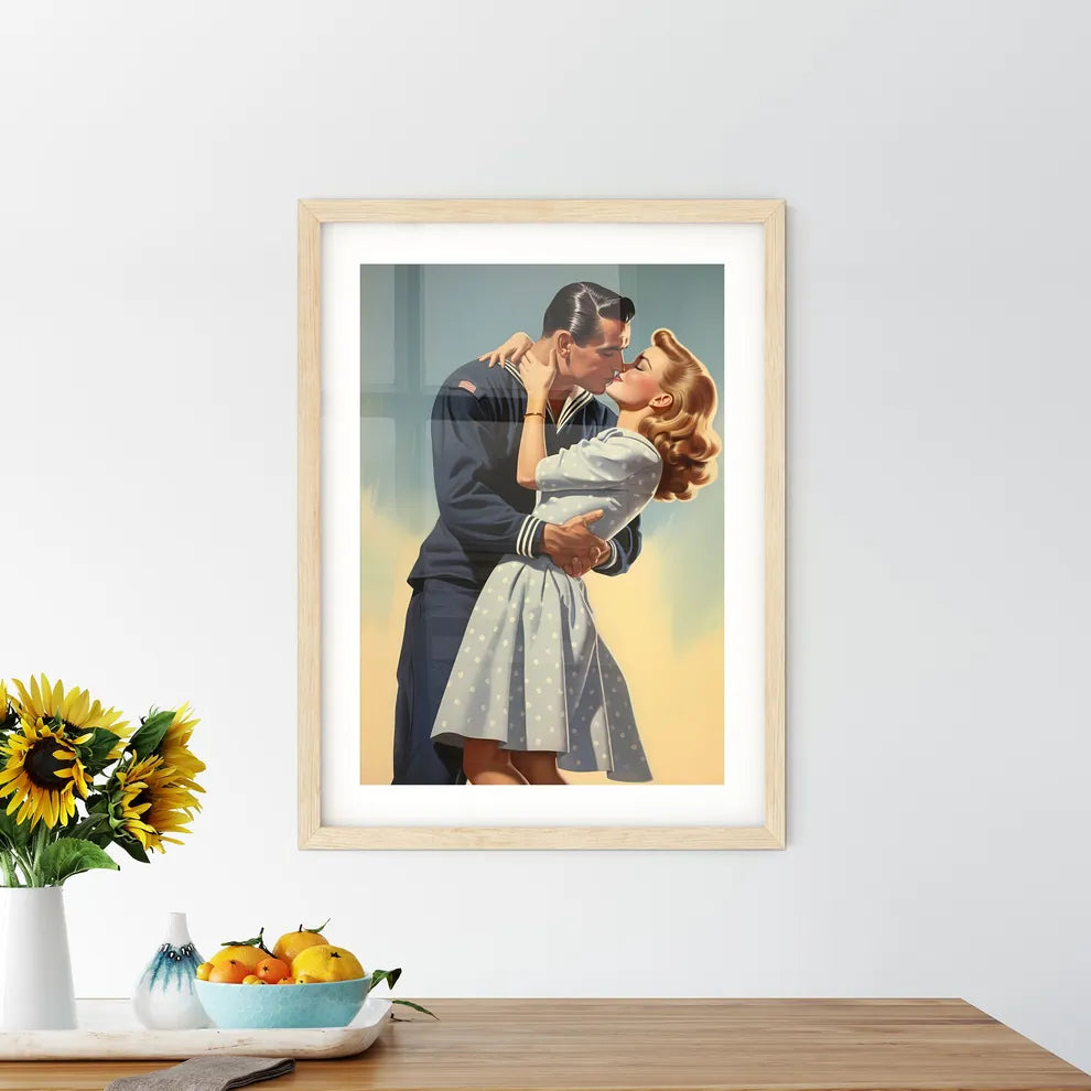 A Man And Woman Kissin - Kitchen Hangings